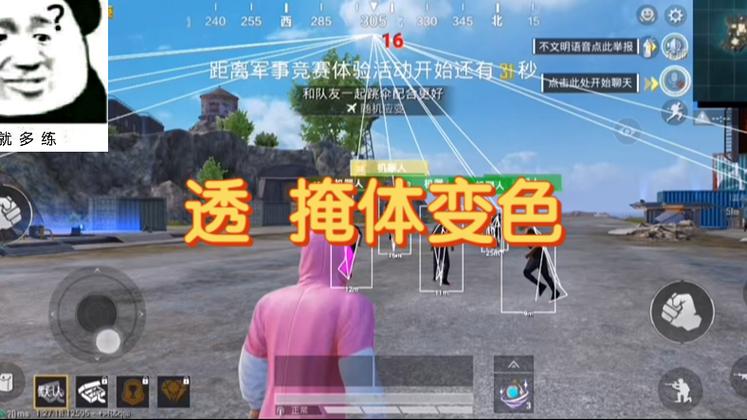 和平精英挂直装免费 - 快速启用透视锁头神器